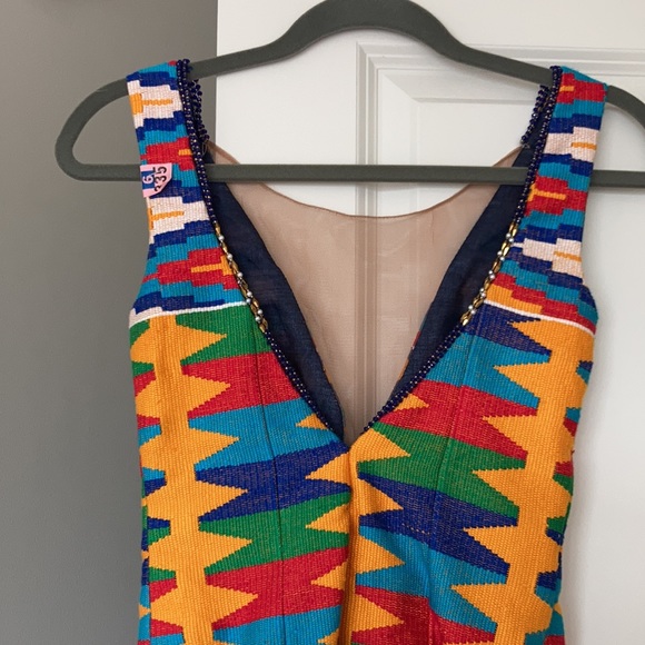 African Kente Blouse - Picture 3 of 4